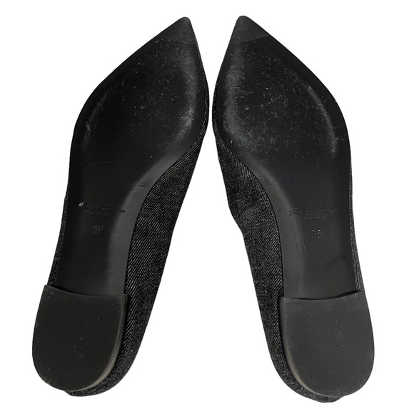 Ralph Lauren Collection Purple Label Pointed Toe Flats Fabric Women’s Size 38 - Picture 9 of 11
